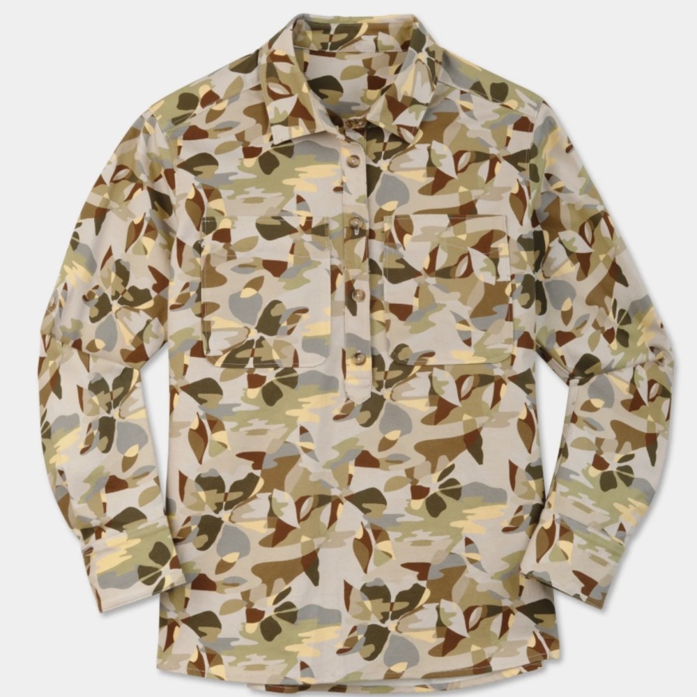 Floral Camo Button Down Shirt